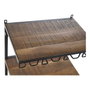 DKD Home Decor Botellero de Pared de Hierro y Acacia Gris Oscuro