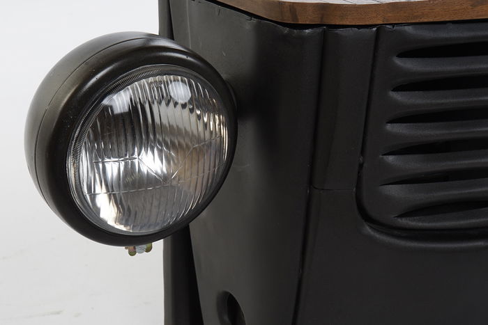 DKD Home Decor Botellero Gris Oscuro 30 x 104 x 83 cm Hierro Acacia Cristal