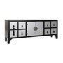 DKD Home Decor Mueble TV Oriental AIRI Negro