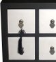 DKD Home Decor Mueble TV Oriental AIRI Negro