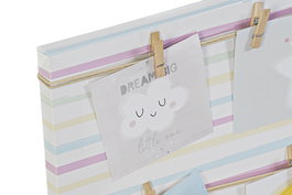 DKD Home Decor Portafotos Baby Sunshine Multicolor 50 x 50 x 2 cm
