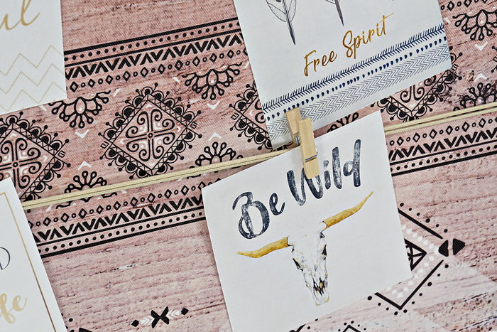 DKD Home Decor Portafotos Marron 2 x 30 x 60 cm (2 Unidades) Lienzo Etnico