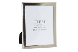 DKD Home Decor Marco Foto Tradicional Metal Cristal Mdf Papel 22,2x2x27,3 cm Plateado 25 x 20 cm