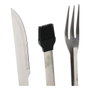DKD Home Decor Barbacoa Terraza Y Jardin Negro Inox Metal 18 x 8 x 47 cm Set de 6 (2 Unidades)