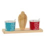 DKD Home Decor Vaso Multicolor 10 x 15 x 30 cm Set de 5
