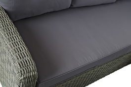 DKD Home Decor Sofia Terraza Y Jardin Ratan Sintetico Gris 204 x 90 x 267 cm Set de 4