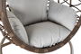 DKD Home Decor Sillón Colgante Breeze para Terraza y Jardín, Marrón y Gris, 100 x 78 x 120 cm
