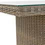 DKD Home Decor Conjunto de Comedor para 7 Personas en Ratán Sintético Beige y Gris
