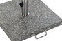 DKD Home Decor Base Parasol Terraza Jardín Gris Granito Inox 45 x 45 x 35 cm