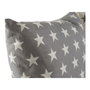 DKD Home Decor Set de 2 Cojines con Estrellas Beige y Marrón, 60x60x10 cm
