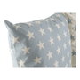 DKD Home Decor Set de 2 Cojines Estrellas Blanco y Azul