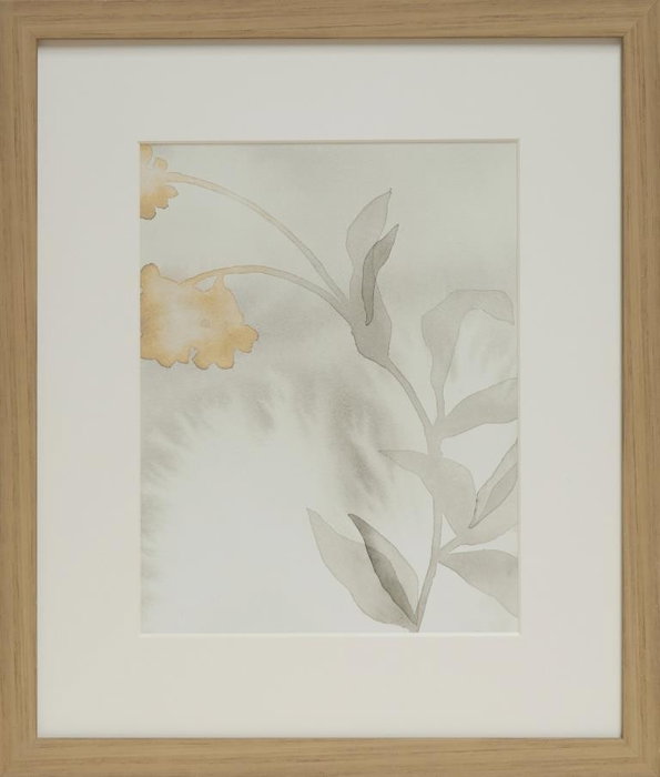 DKD Home Decor Cuadro Tradicional Lienzo Cristal Hojas Marron Claro Beige Blanco Gris 33 x 38 x 3 cm (2 Unidades)