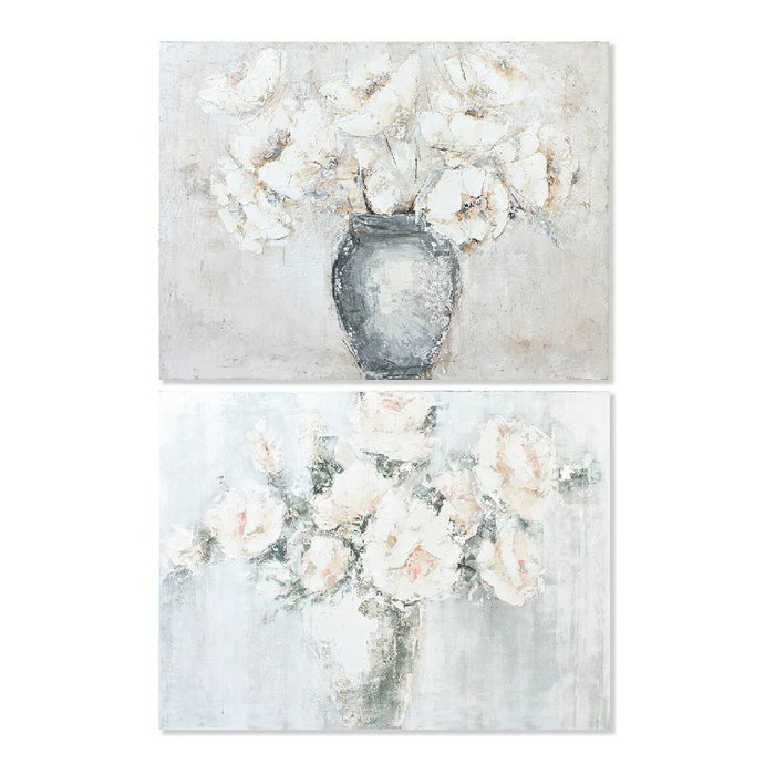 DKD Home Decor Cuadro Lienzo Jarrón con Flores Surtido de 2 Piezas 120x90x3,8 cm DKD Home Decor Cuadro Lienzo Jarrón con Flores Surtido de 2 Piezas 120x90x3,8 cm
