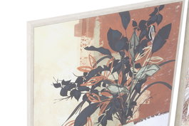 DKD Home Decor Cuadro 2 Unidades Granate Marron Claro Verde Lienzo PS 72 x 52 x 2.7 cm