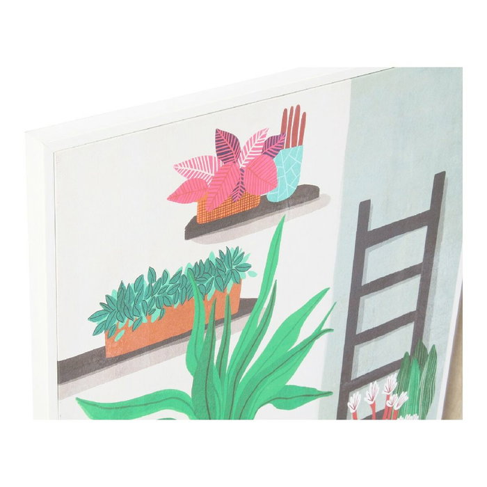 DKD Home Decor Cuadro PS Lienzo Plantas Set de 2 piezas