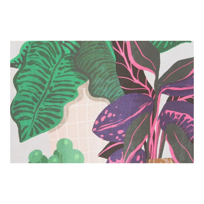 DKD Home Decor Cuadro PS Lienzo Plantas Set de 2 piezas