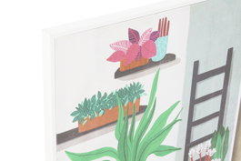 DKD Home Decor Cuadro Scandi Verde Multicolor 2.7 x 72 x 52 cm (2 Unidades)