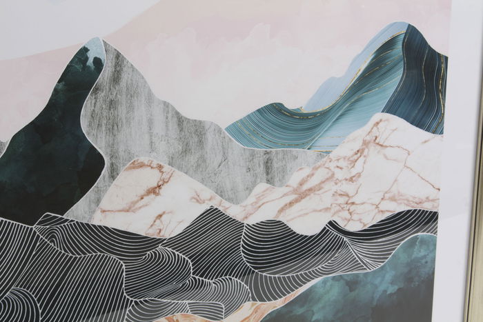 DKD Home Decor Cuadro Oriental Multicolor Negro 70 x 70 x 4 cm MDF y Cristal (3 Unidades)