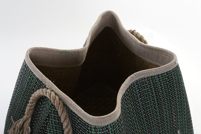 DKD Home Decor Cesta Boho Verde Rojo 40 x 38 x 40 cm (2 Unidades) DKD Home Decor Cesta Boho Verde Rojo 40 x 38 x 40 cm (2 Unidades)