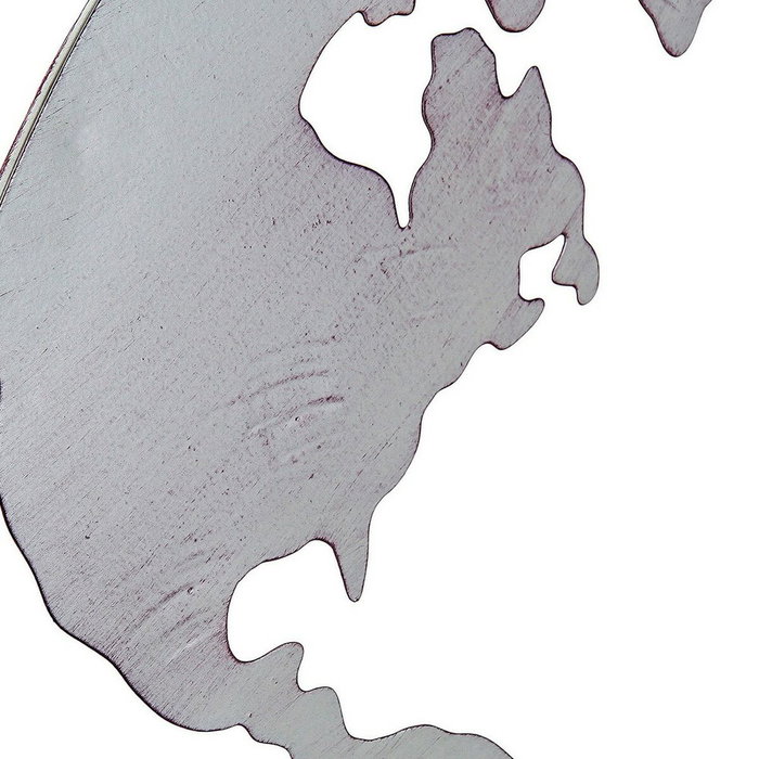 DKD Home Decor Decoración de Pared Metal Mapa Mundi 60x60 cm Surtido de 3 Colores