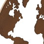 DKD Home Decor Decoración de Pared Metal Mapa Mundi Pack de 3