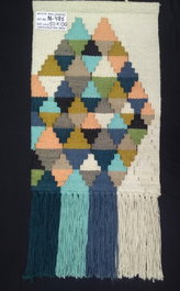 DKD Home Decor Tapiz de Yute y Algodón con Flecos Multicolor