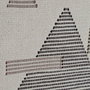 DKD Home Decor Decoracion Pared Boho Crema Negro Algodon Geometrico 64 x 46 x 1 cm (2 Unidades)