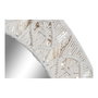 DKD Home Decor Espejo Algodón Macramé Blanco 75x75 cm