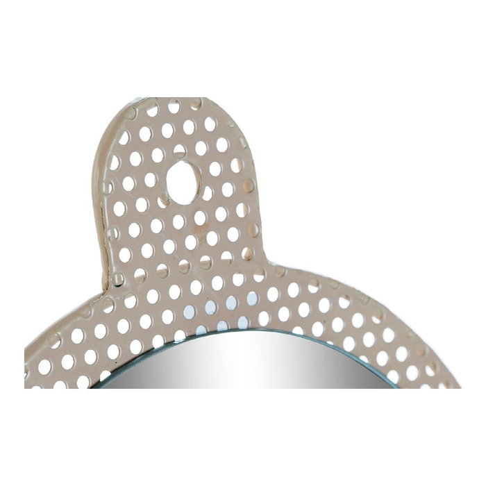 Espejo de pared DKD Home Decor Blanco Rosa 22 x 1,5 x 40 cm (2 Unidades) Espejo de pared DKD Home Decor Blanco Rosa 22 x 1,5 x 40 cm (2 Unidades)