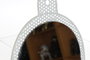 DKD Home Decor Espejo 1.5 x 40 x 22 cm (2 Unidades) Metal Cristal Rosa Blanco