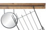 DKD Home Decor Espejo Abeto Metal con Cesta Natural 80x15x20