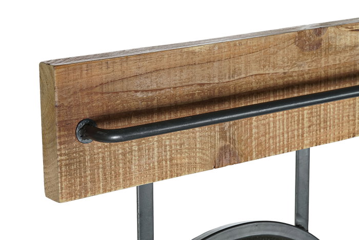 DKD Home Decor Espejo Abeto Metal con Cesta Natural 80x15x20 DKD Home Decor Espejo Abeto Metal con Cesta Natural 80x15x20
