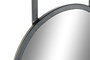 DKD Home Decor Espejo Abeto Metal con Cesta Natural 80x15x20
