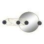 Espejo de pared DKD Home Decor Negro Dorado 44 x 7 x 25 cm