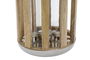 DKD Home Decor Farola Plateado Marron Metal Madera Cristal 22 x 44 x 22 cm