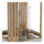 DKD Home Decor Farola de Metal y Cristal Plateada 23x23x36 cm