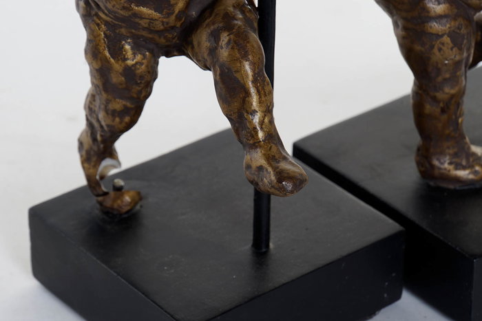 DKD Home Decor Figura Bailarina Metal Dorado 10 x 31 x 20 cm (2 Unidades)