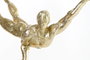 DKD Home Decor Figura Gimnasta Dorado Resina Cristal Mármol 30 x 10 x 27 cm