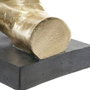 DKD Home Decor Figura Resina y Cristal Mano Surtido Dorado y Plateado 2 Unidades