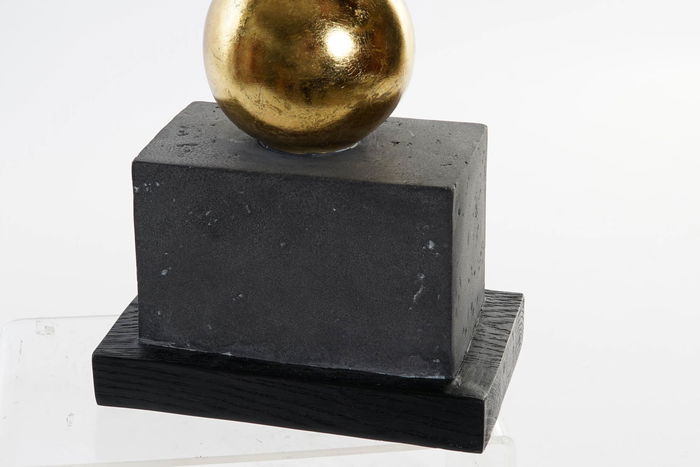 DKD Home Decor Figura Elefante Resina Metal Negro Dorado 31 x 41 x 13 cm