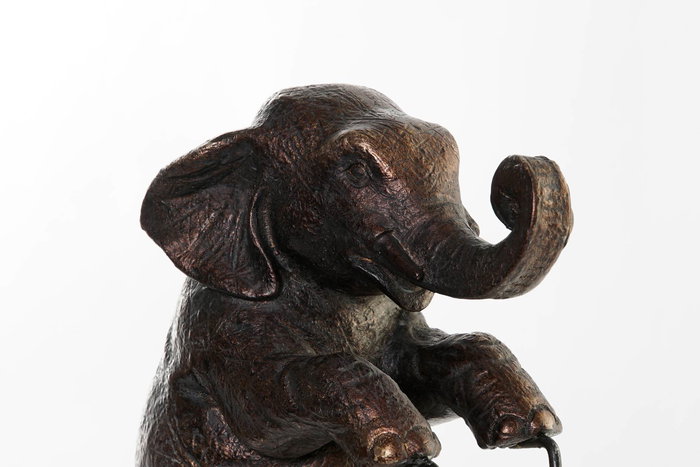 DKD Home Decor Figura Elefante Resina Metal Negro 30 x 37 x 12 cm DKD Home Decor Figura Elefante Resina Metal Negro 30 x 37 x 12 cm
