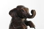 DKD Home Decor Figura Elefante Resina Metal Negro 30 x 37 x 12 cm