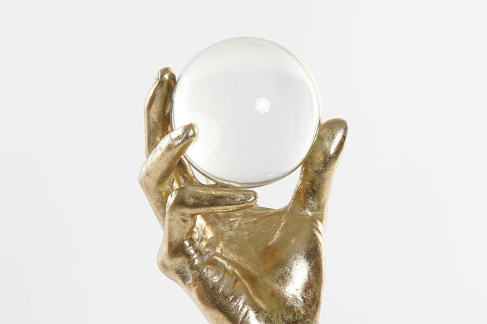 DKD Home Decor Figura Resina Cristal Dorado Negro 13.5 x 36 x 13.5 cm DKD Home Decor Figura Resina Cristal Dorado Negro 13.5 x 36 x 13.5 cm