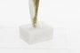 DKD Home Decor Figura Romantico Bailarina Resina Blanco Dorado 12.5 x 40 x 13.5 cm
