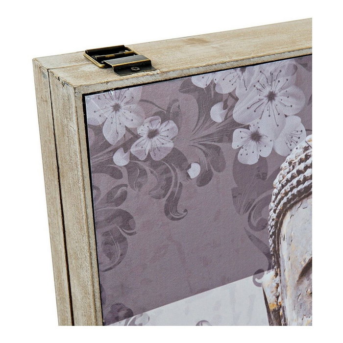 DKD Home Decor Tapa Contador MDF Buda Gris (Pack de 2)