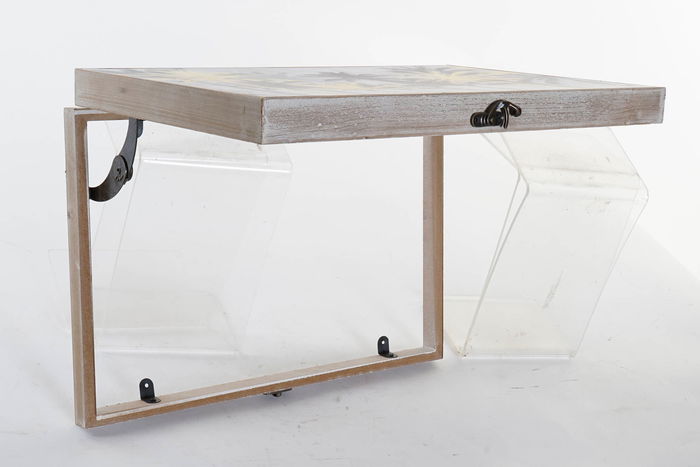 DKD Home Decor Tapa Contador Dorado Negro 6 x 31 x 46.5 cm MDF (2 Unidades)