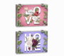 DKD Home Decor Tapa Contador MDF Home 2 Surtido Rosa y Lila