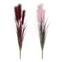 DKD Home Decor Planta de PVC Carrizo Surtido de 2 Unidades (12x12x106 cm) de Colores Burdeos, Rosa Palo y Verde