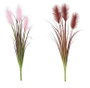 DKD Home Decor Planta de PVC Carrizo Surtido de 2 Unidades (12x12x106 cm) de Colores Burdeos, Rosa Palo y Verde