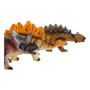 DKD Home Decor Set de 6 Dinosaurios de PVC Blando Multicolor